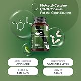 WeightWorld NAC N-Acetyl-Cysteine 600mg 180 Capsules Vegan Gluten-Free view 2