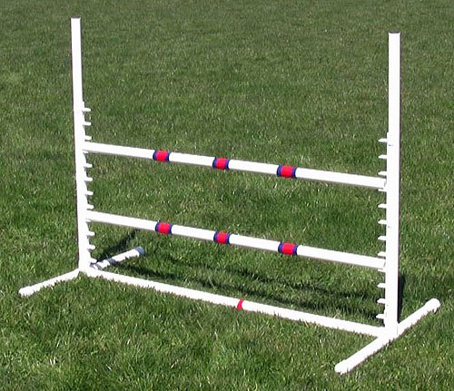 Affordable Agility White Competition Style Adjustable Jump