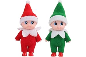 Tiny Elf Baby Doll Christmas Miniature Elf Decoration Elf Baby Boy and Elf Baby Girl | Christmas Elf Family Kids Stocking Fil