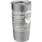 Bearded Teacher Definition Like A Normal but Much Cooler Stainless Steel Insulated Tumbler