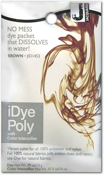 Jacquard iDye Poly Brown 14g Synthetic Fabric Dye No Mess Packet