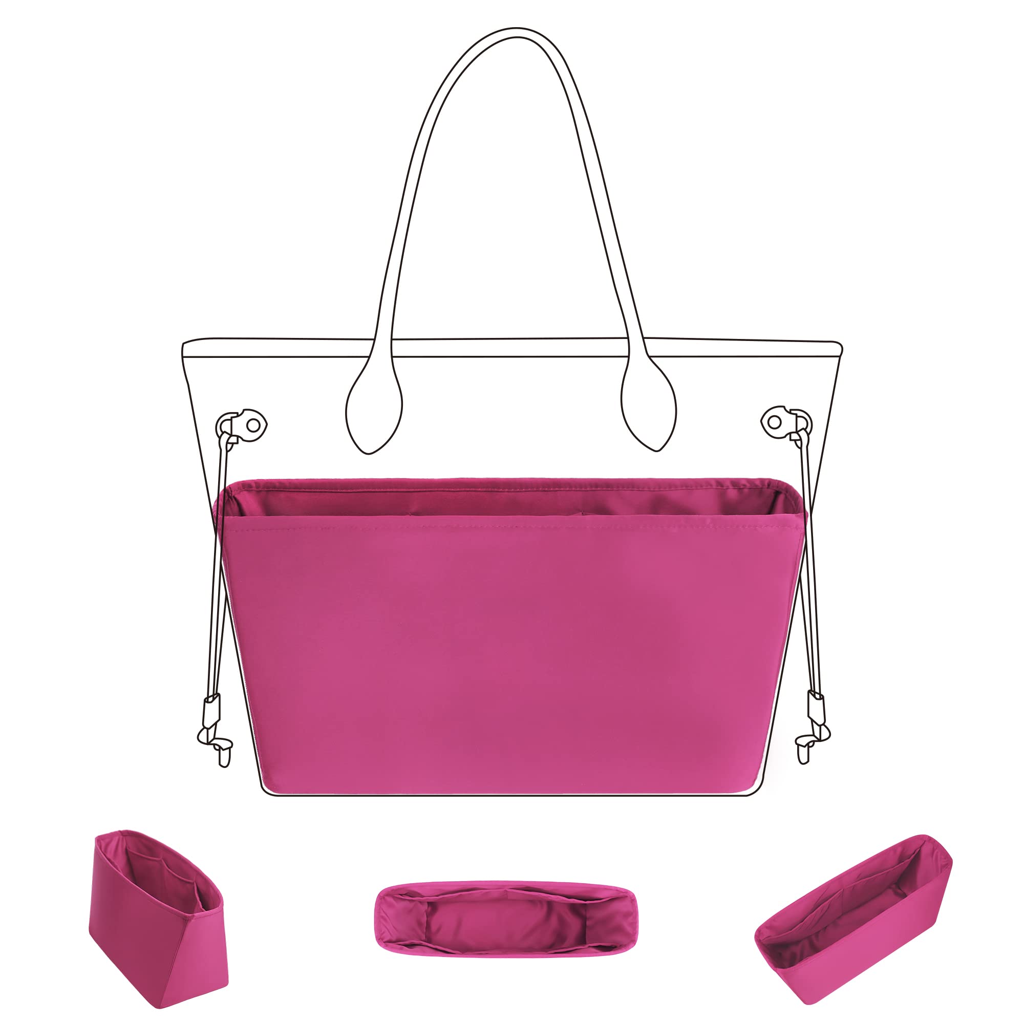 DGAZ Purse Organizer Insert Fits