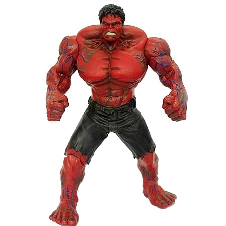 XBWJ Marvel Avengers: 11 Zoll / 27cm Hulk Action-Figuren (rot), Hulk-Kinderspielzeugmodell (Gelenke Können Aktiv Sein)