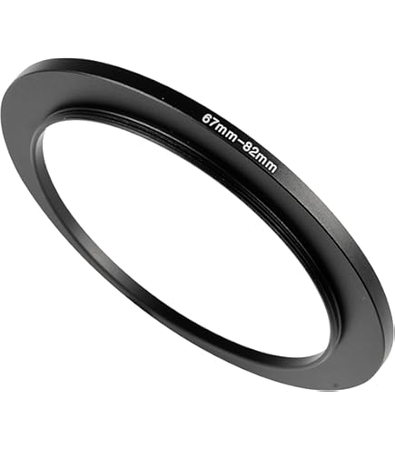 thumbnail image 2 of Uxcell 52mm-67mm Metal Step Up Ring, 2 Pack Camera Lens Filter Adapter Ring For Camera Lenses Hood, Black 2 of 10