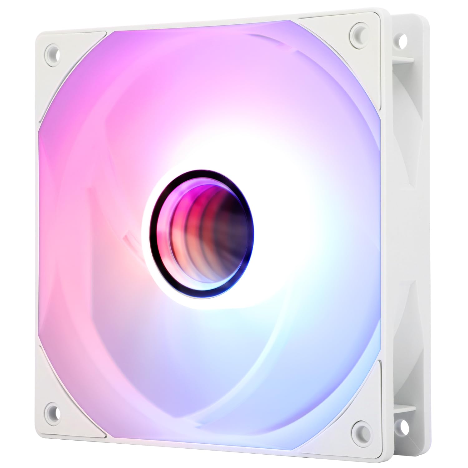 Thermalright TL-C12W-S V3 120mm ARGB CPU Fan, with 1500RPM Speed, White Computer Case Cooling, Quiet 4pin PWM PC Cooler, for S-FDB Bearing CPU Cooler Fan,with ARGB Mirror Light Effect