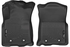 Husky Liners - Weatherbeater | Fits 2018 - 2020 Toyota Tacoma, (AutoLineric Transmission, Double Cab, Access Cab) - Front Liners - Black, 2 pc. | 13971