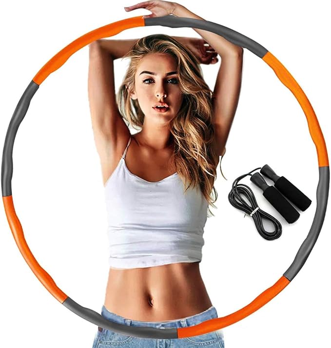 Amazon フラフープ ダイエット Banglede 組み立て式 サイズ調整可能 大人用 子供用 お腹 引き締め 骨盤矯正 くびれ 腹筋 下腹部 エクササイズ 運動 便秘解消 ウエスト 有酸素運動 簡単 初心者 持ち運び 部分痩せ 8本組 コンパクト 頑丈 耐久性 100cm Banglede