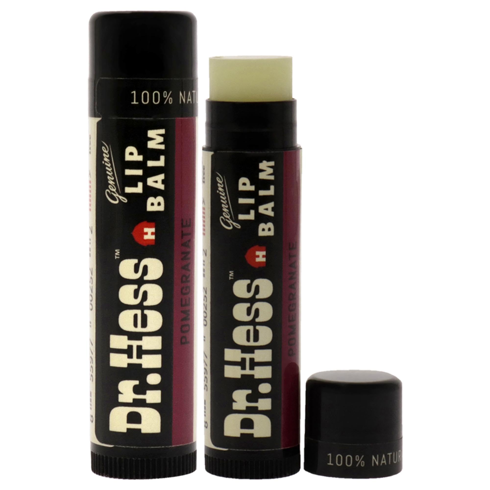 Dr Hess All Natural Lip Balm, Pomegranate, 4 Count