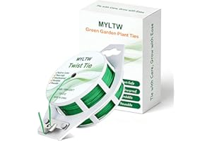 100m Garden Plant Ties with Cutter,Twist Ties for Gardening Office Home Cable Organization,Garden Wire Plant Ties for Climbin