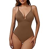 USEASY Strapless Body Shaper Tummy Control for Women Thong Seamless Body Suit Shapewear Strapless Bodysuit Shapewear