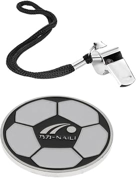 Amazon サッカー試合 サッカー審判 フリップコイン 裁判官トースコイン スポーツ審判ホイッスル Kozeey ボール シューズバッグ