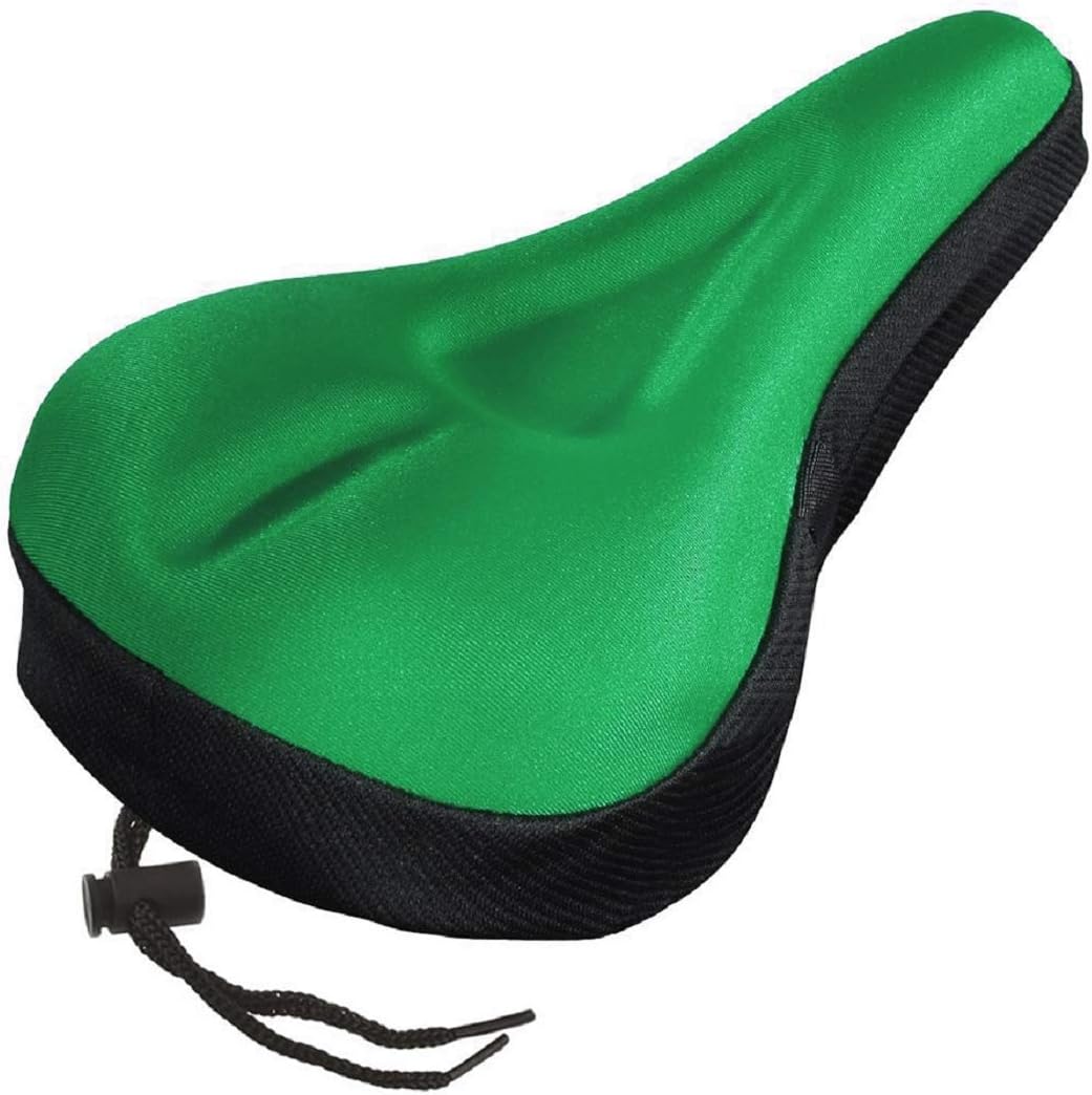 Jiecikou Silicone Bike Seat Cover Extra Soft Gel Bicycle Seat Bike Saddle Cushion Pad for Cycling
