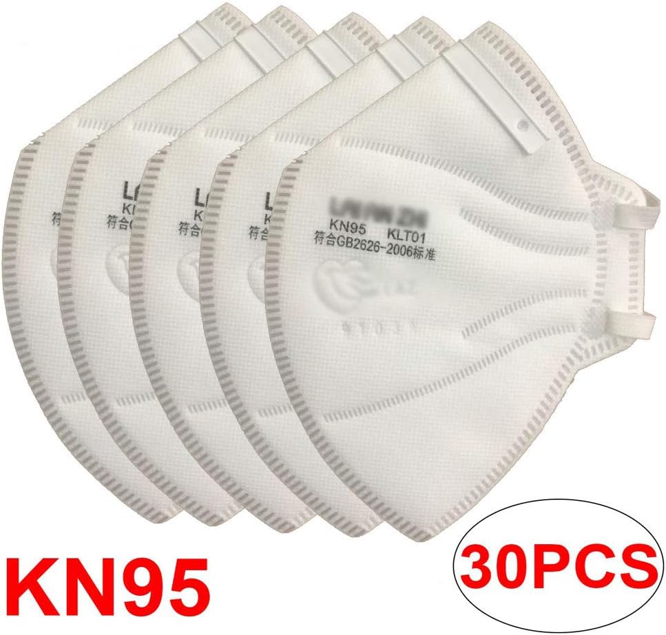 30PCS KN95 Dust Mask N95 Medical Mask Disposable Face Mask, Masks for Dust Protection Surgical Masks Antiviral Dust Mask with Elastic Rope, Personal Health Care