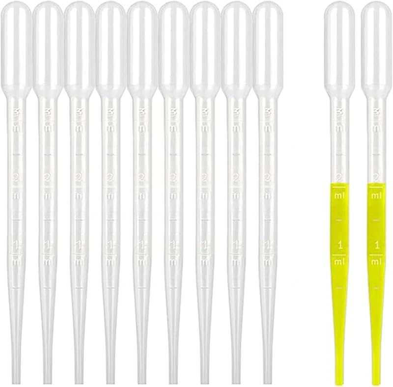 moveland 3 ml Plastic Pipettes Eye Dropper Set 15 Pcs