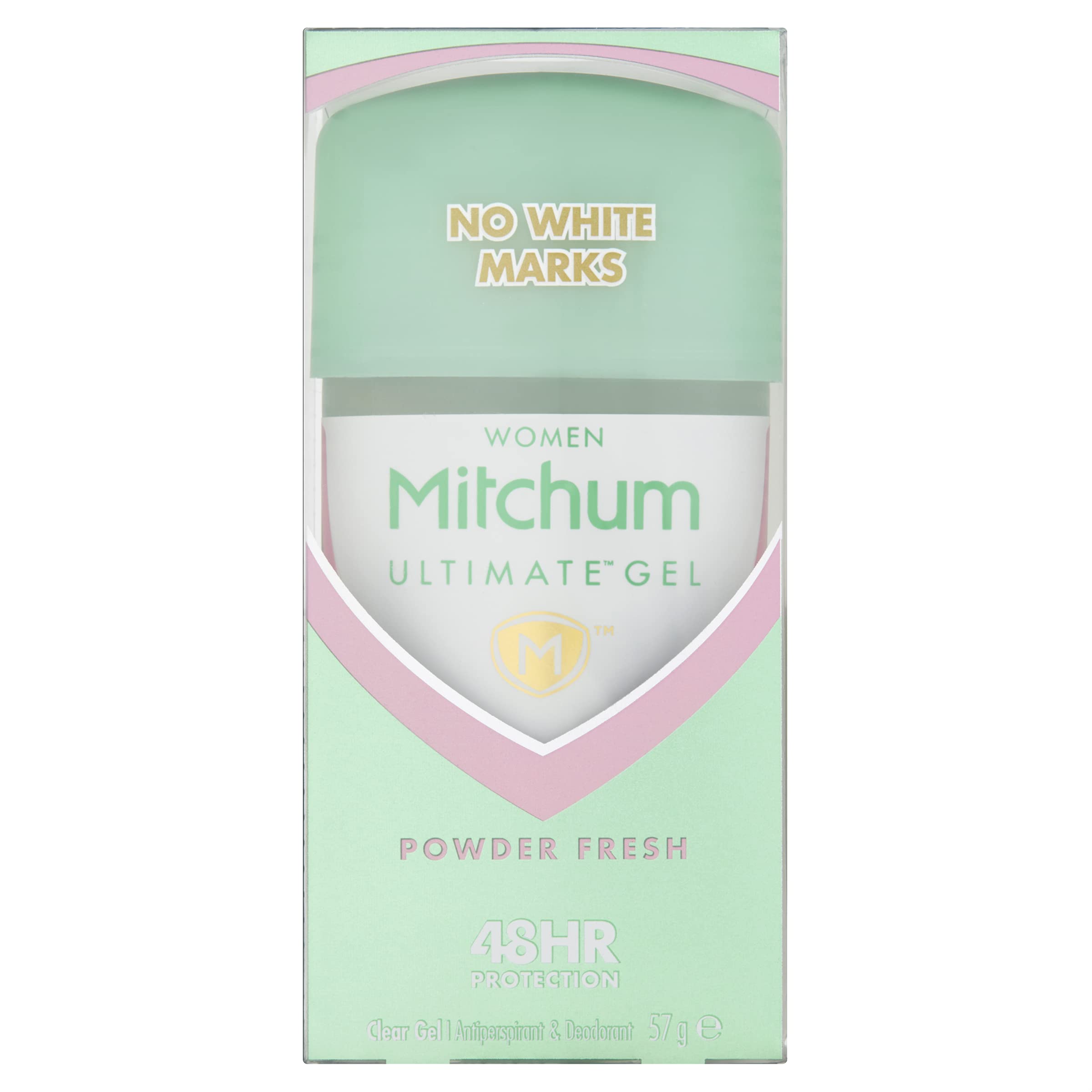 Mitchum Ultimate Women 48HR Protection Clear Gel Deodorant & Anti-Perspirant, No White Marks, Powder Fresh, 57 g