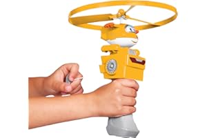Super Wings Outdoor Toys, Golden Boy Flying Toys for Kids Ages 3-5 4-8, Toddler Outdoor Games Flying Discs, Outside Toys Airplane Launcher Toy for Kids Boys Girls Age 3 4 5 6 7 8 9+