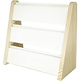 TANG SONG Triple-Decker Wood Leather Soft Mat Multiple Necklace Display Stand Necklace Chains Organizer Holder for Home (White)