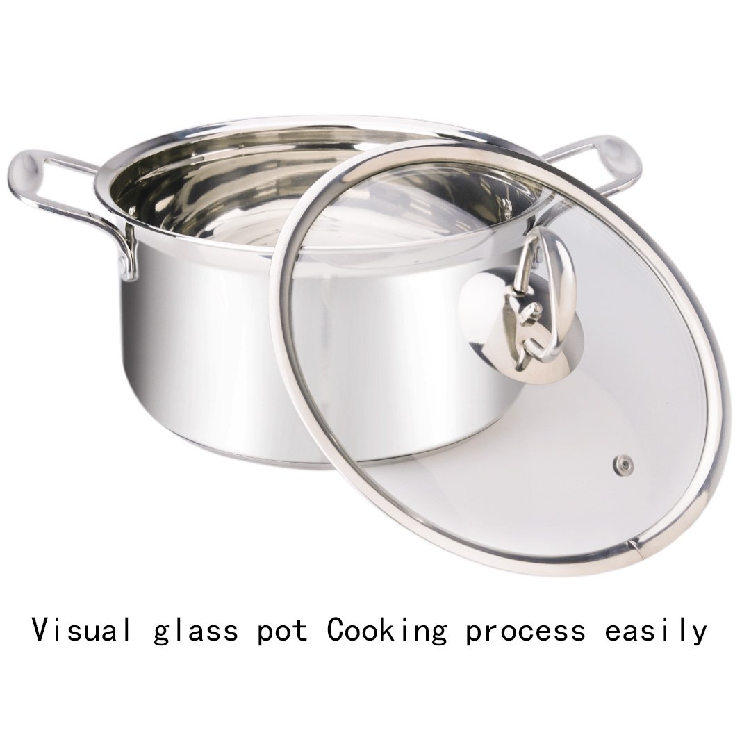 Juning Cookset para camping en acero inoxidable Set de cocina para senderismo