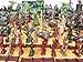 MorningRising 146 PCS WWII Set Army Men,War Soldiers with Handbag,Toy Soldiers Set,Gift for Kids
