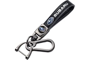 WEERSHUN Leather Car Keychain,Key Chain for Men Women,Key Fob Keyring Family Present,Car Keyring for Men with logo,Car Accessories