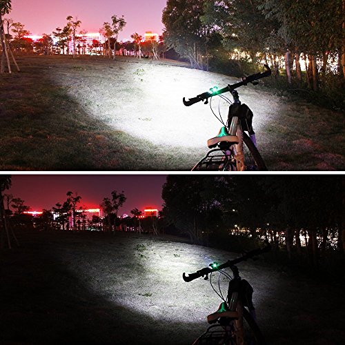 image for SecurityIng Waterproof 1200 Lumens LED Bicycle Light 4 Modes Super Bri