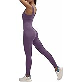 LOVESOFT Jumpsuits for Women Backless Bodycon Bodysuit Leggings Rompers for Workout Yoga One Piece