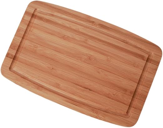 Amazon Com Classic Small Bamboo Cutting Board With Drip Groove Kitchen Dining