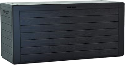 Prosperplast Woodebox Garden Crate Box 280 L Anthracite Lockable