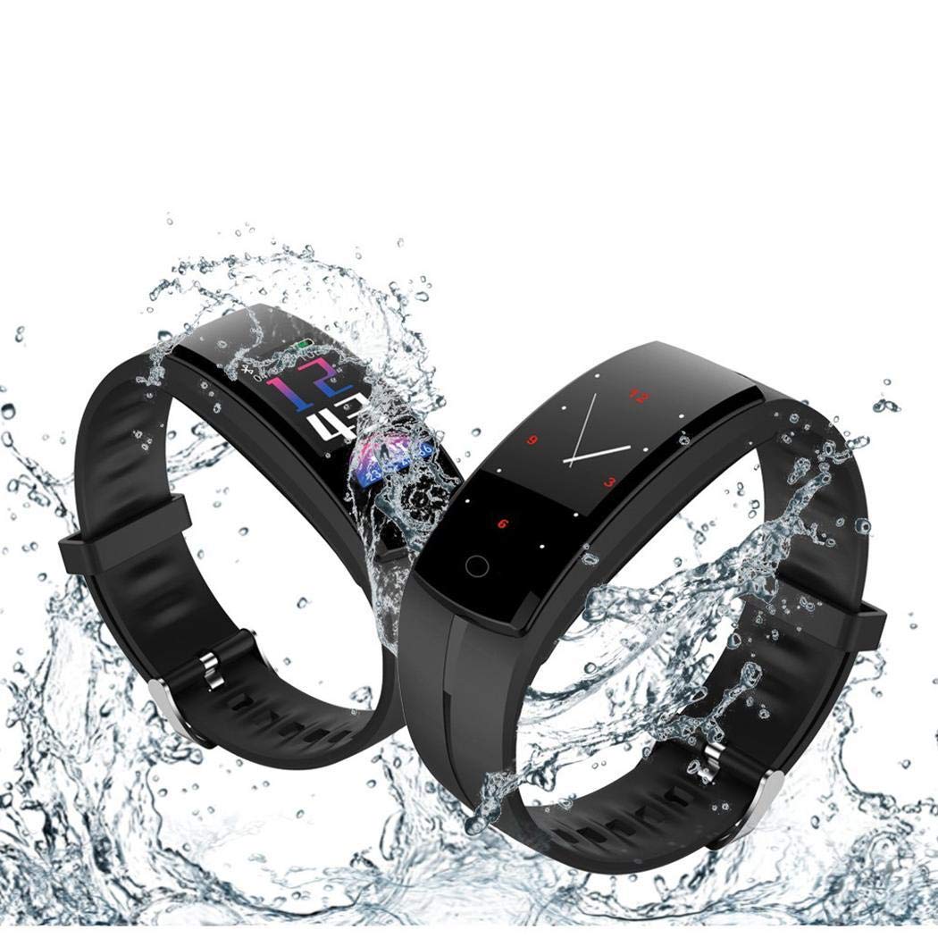 Staywe Wristband astuto Unisex di frequenza cardiaca del pedometro Impermeabile Smartwatch