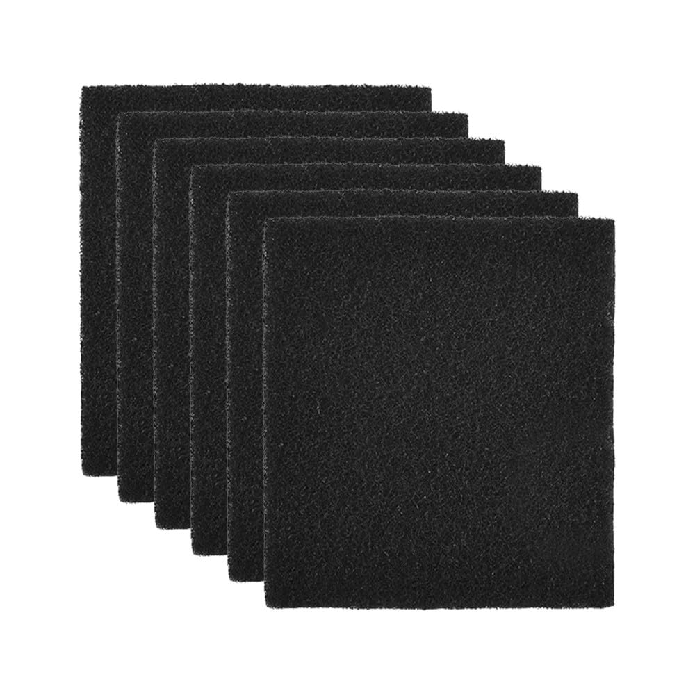 DONGKER 6 PCS Cat Activated Carbon Filters,4.1"x4.5"x0.2" Cat Replacement Litter Box Filters for Most Litter Boxes with Hood