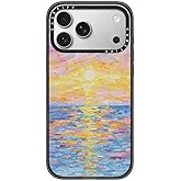 CASETiFY Impact iPhone 17 Pro Max Case [Slim/Compatible with Magsafe / 8.2 ft. 4X Military Grade Drop Protection] - Frosted Sunset - Clear Black