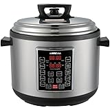 GoWISE USA GW22637 4th-Generation Electric Pressure Cooker with rice scooper, and measuring cup, 14 QT
