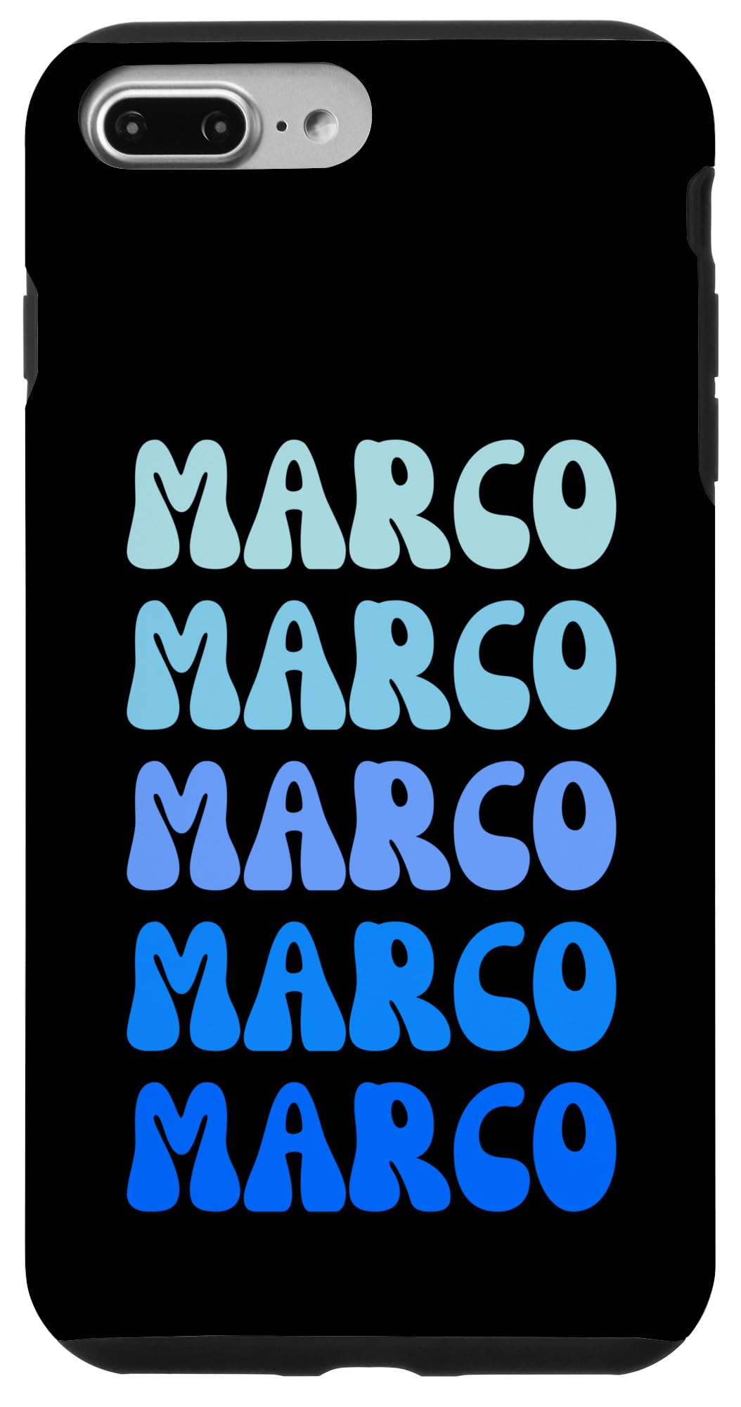 Marco Retro Name Stack Design Case for iPhone 7 Plus/8 Plus