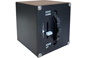 MEZA MOUNT Meza-Pitch Trim Wheel for Flight Simulator game MSFS2020, X-Plane,FSX,Prepar3D for a Home Cockpit or Standalone use on a Desk