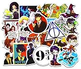 Harry Potter Cartoon Waterproof Stickers 50pcs Car Laptop Helmet Luggage Vintage Skateboard Wall Decor Gift for Kids (Harry Potter)