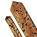 Barry.Wang Classic Formal Mens Ties Gold Paisley Tie Hanky Cufflinks Set