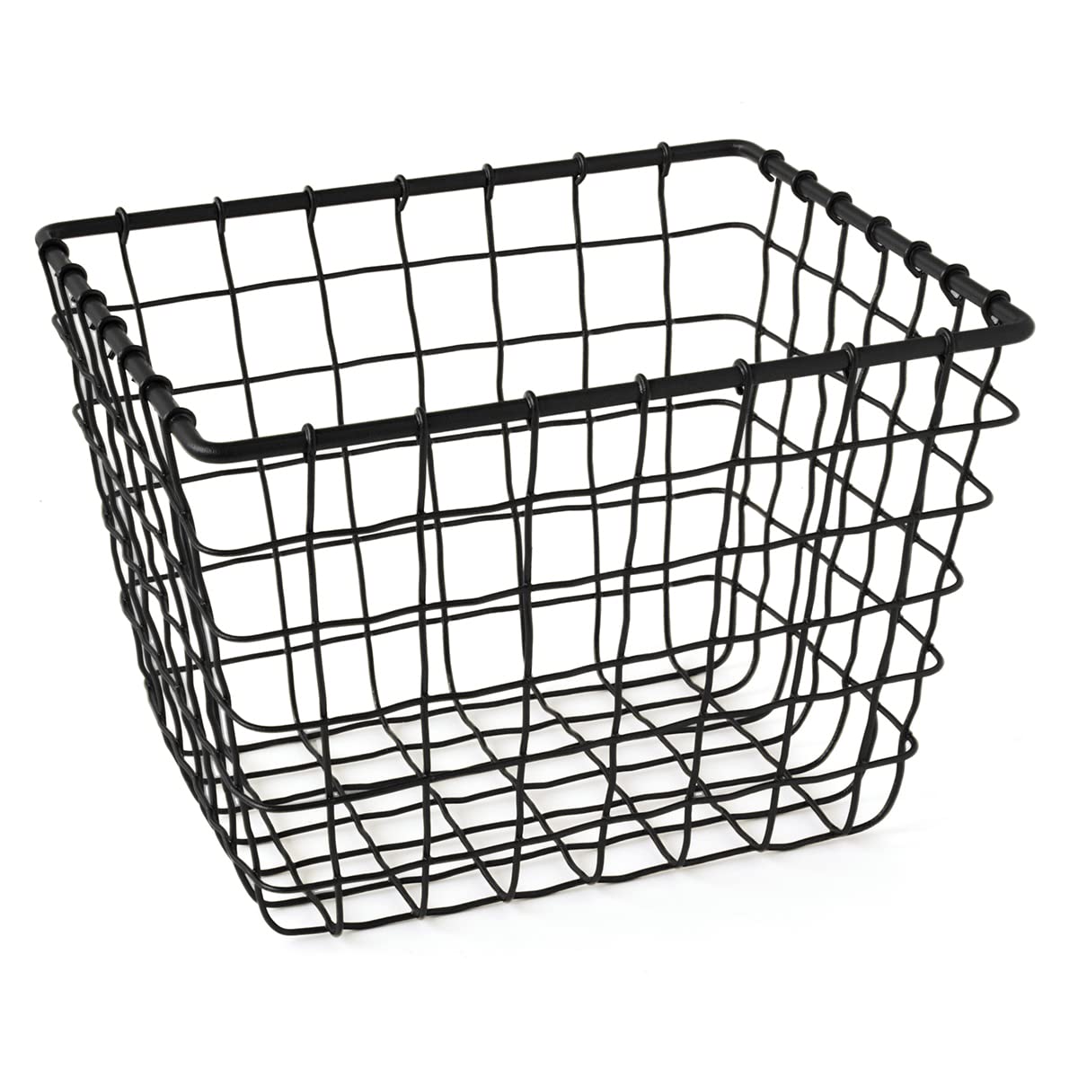 Gelco Design Fab Wire Storage Basket, Metal, Black, 18 x 22 x 16.5 cm