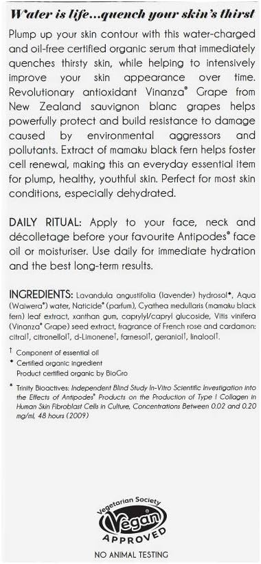 Hosanna Collagen-Plumping Water Serum 30ml - Anti-Ageing Serum - Collagen-Boosting Face Serum with New Zealand Bioactives - 30ml - Image 5