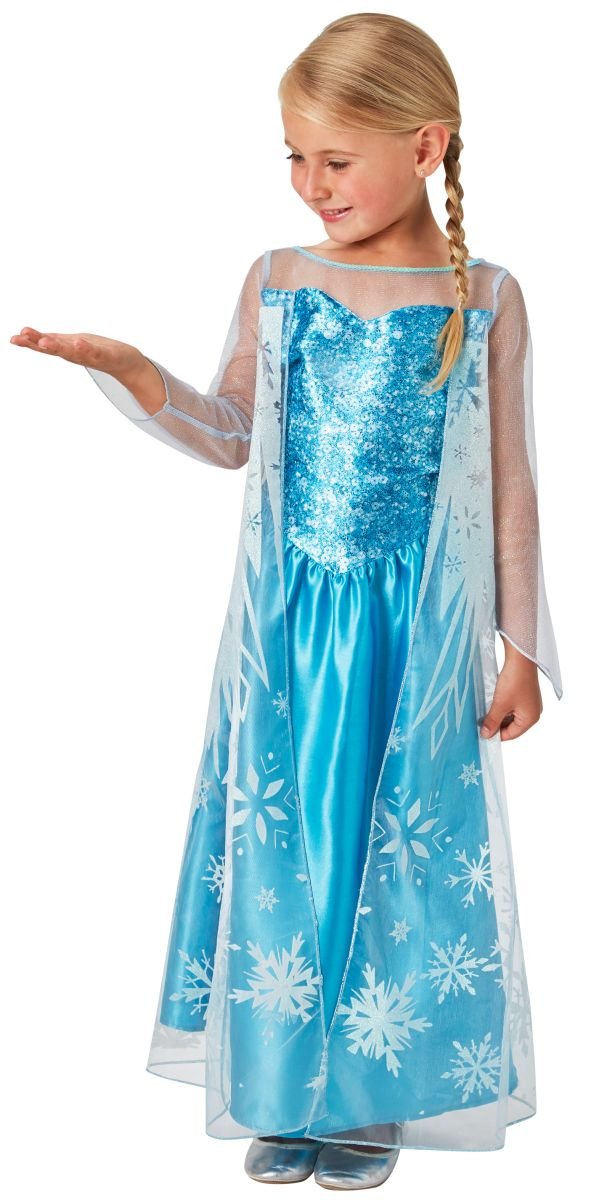 Rubies 3620976 Elsa Frozen Classic – Larger Size, Action Dress Ups And Accessories 9-10