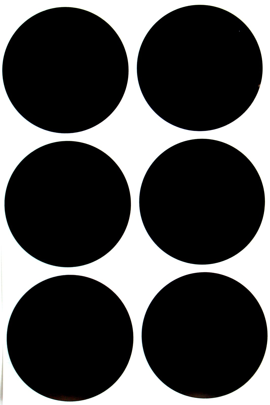 Round Black Sticker Dot Labels 50mm (5cm) for Multi-Purpose, Storage, and Identification Permanent Adhesive - 72 Pack by Royal Green