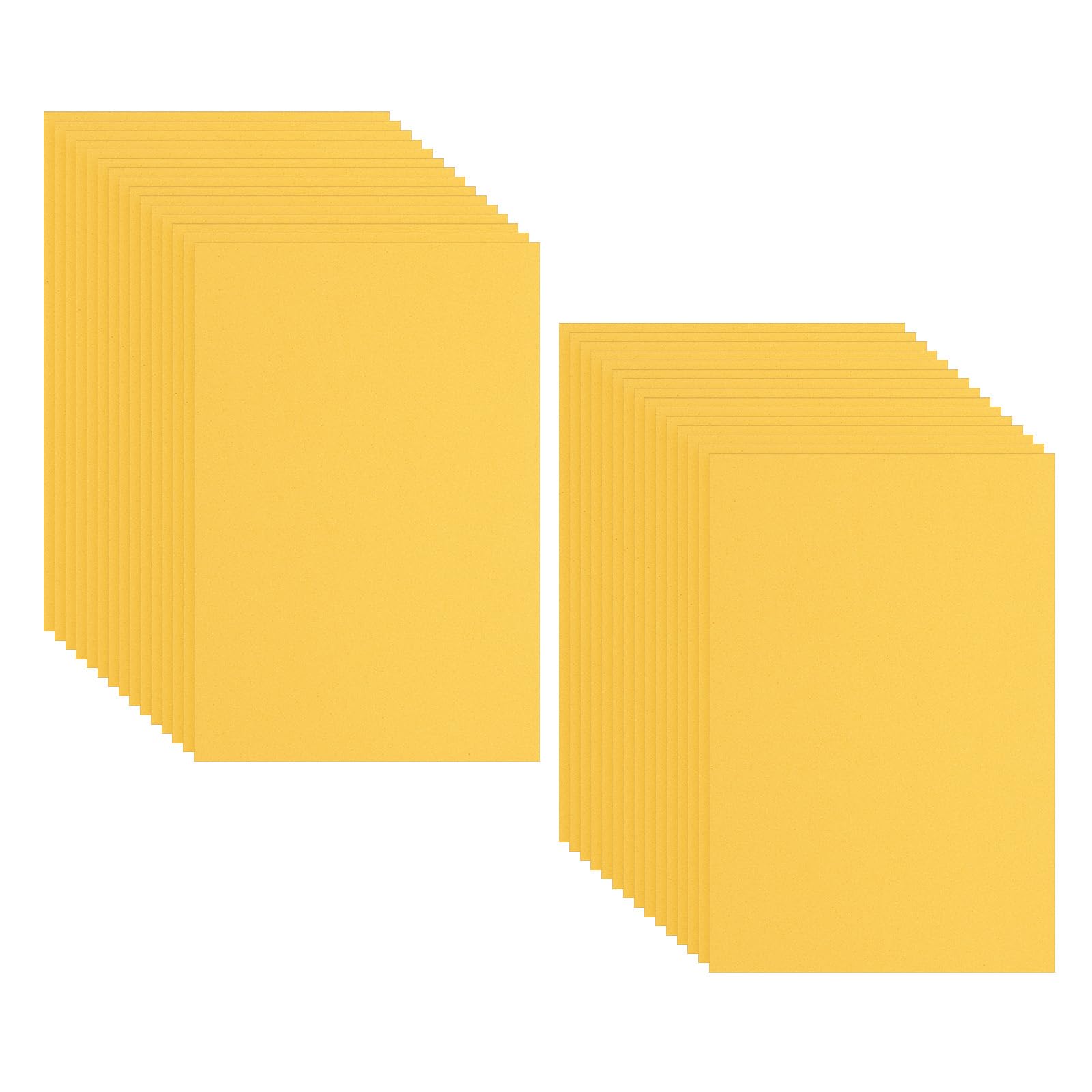 PATIKIL 30 Pack EVA Foam Sheets, 12" x 8" 2mm Thick Foam Sheets Crafts Foam Paper for Craft Classroom Bulletin Board Decor Scrapbooking DIY Cosplay Costume, Golden Yellow