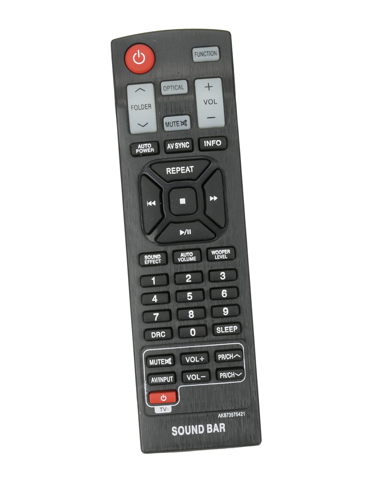 AULCMEET AKB73575421 Replace Remote fit for LG Soundbar NB2530A DPOLLLK NB2530A NB3530A NB2520A NB3520A NB2430A NB3531A NB4530A NB2530A NB3531A DPOLLLK NB4530A BPOLLLK NB4530A BDEULLK