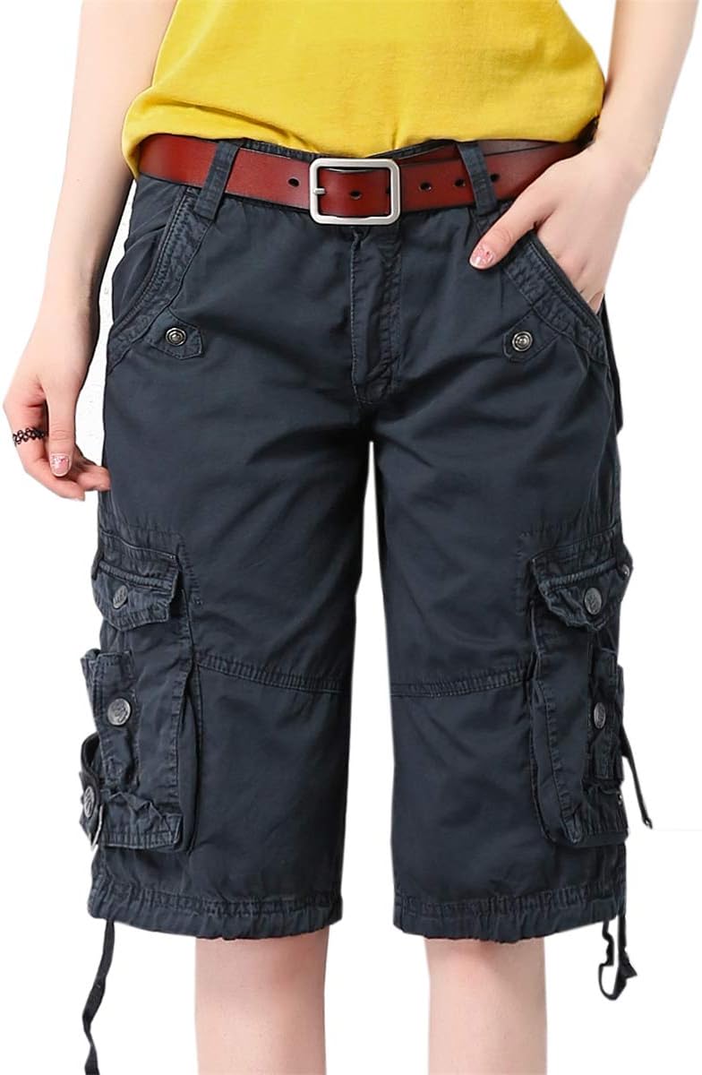 NAWONGSKY Women's Utility Cargo Shorts