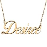 HUAN XUN Customized Custom Simple Any Name Necklace