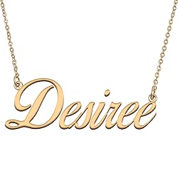 HUAN XUN Customized Custom Simple Any Name Necklace