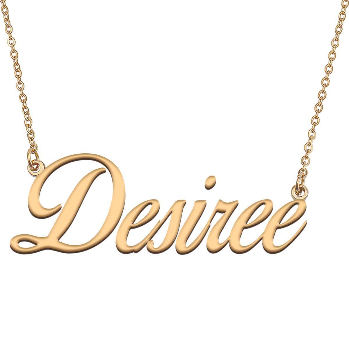 HUAN XUN Customized Custom Simple Any Name Necklace