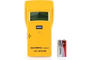 Olympia Tools 3 in 1 Stud Finder Wall Scanner, 88-237-0115, Yellow