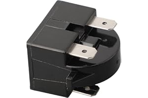 Refrigerator PTC Starter Relay and Compressor Overload Protector for /3/4 Pin Motor Replacement, Mini Fridge Relay, 12/15/22 