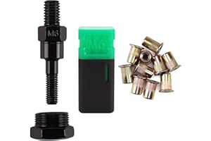 Amjoy Rivet Nut Tool Mandrel M6 and 10 Rivet Nuts, Rivet Tool Set Spare Part, Nutsert Tool Accessories Set Compatible with RZX/Astro Riveters