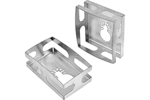 MZY LLC Square Slot Cutter, One Step in Place Stainless Steel Milling Cutter Carving Oscillating Multi-Tools Square Rectangle Slot Cutter, Rectangle+Square